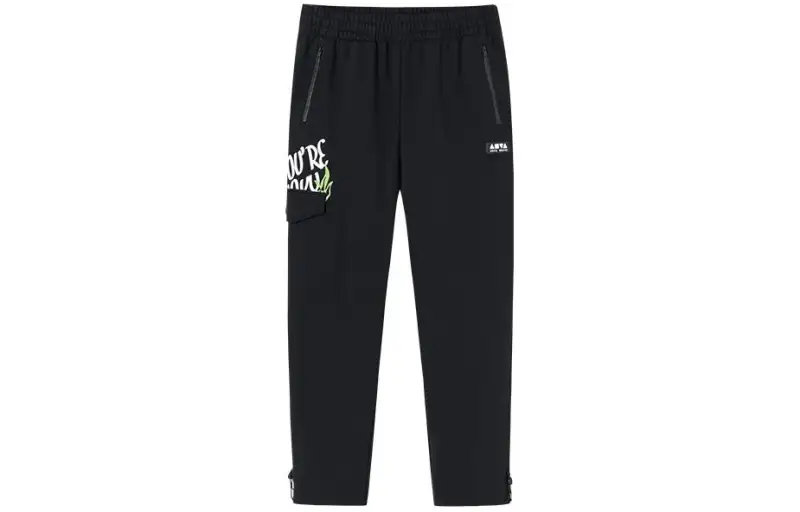 Anta Life Collection Knitted Sweatpants Unisex Basic Black