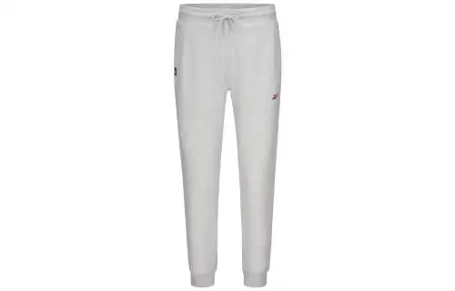 Reebok Knitted Sweatpants Men's Gray Moderate Cuffed Pants
