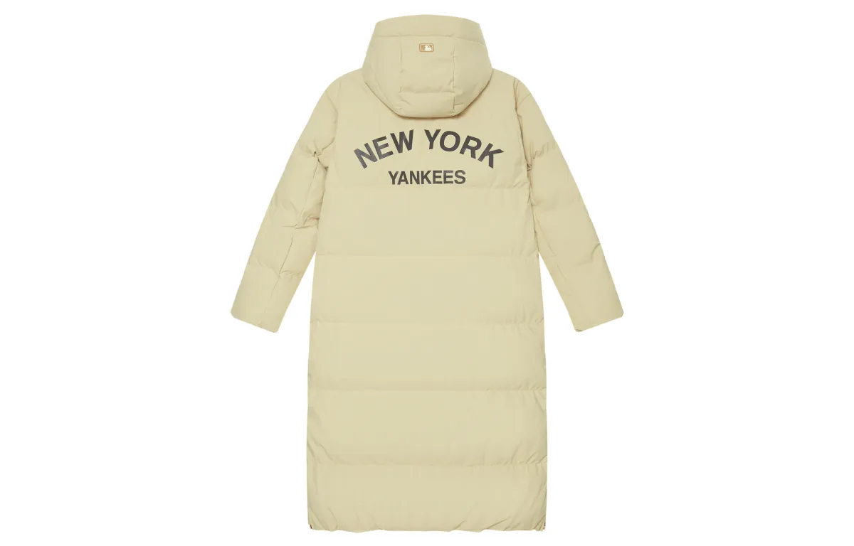 MLB New York Yankees Basic Collection FW24 Down Jacket Unisex Linen Beige Yellow