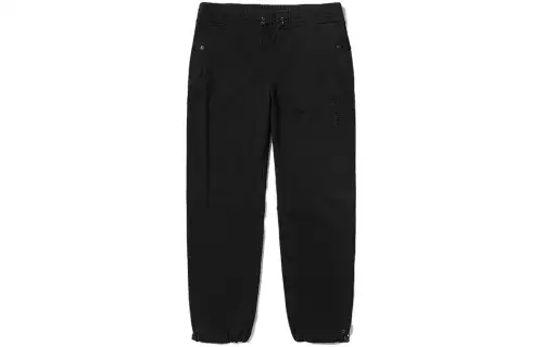 Timberland Knitted Sweatpants Unisex Black Moderate Cuffed Pants