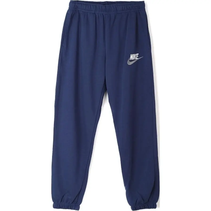 Nike Knitted Sweatpants Men's Marine Blue Moderate Cuffed Pants