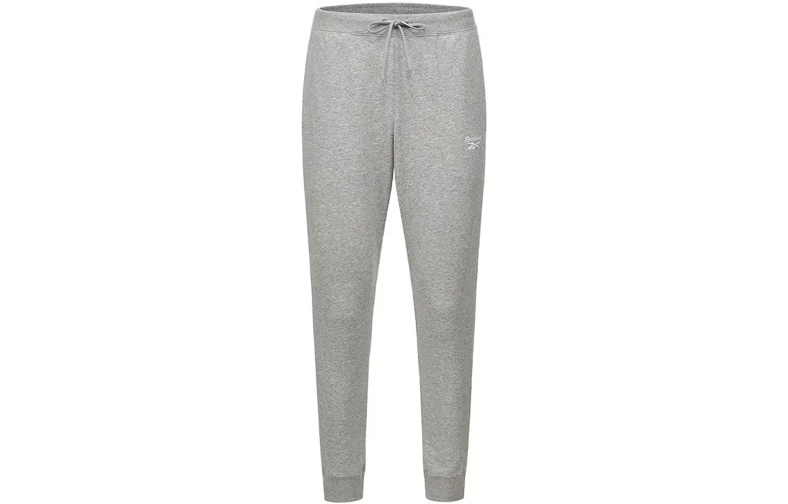Reebok Knitted Sweatpants Men's Gray Moderate Cuffed Pants