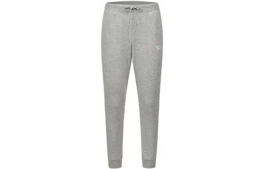Reebok Knitted Sweatpants Men's Gray Moderate Cuffed Pants