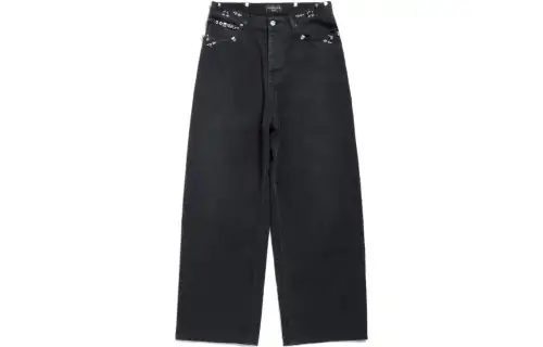 Balenciaga SS24 Jeans Loose Fit Unisex Black