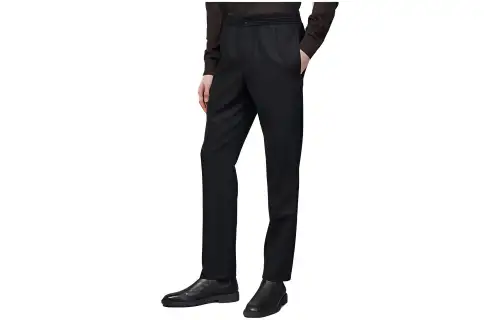 HERMES Casual Pants Men's Black Moderate Other