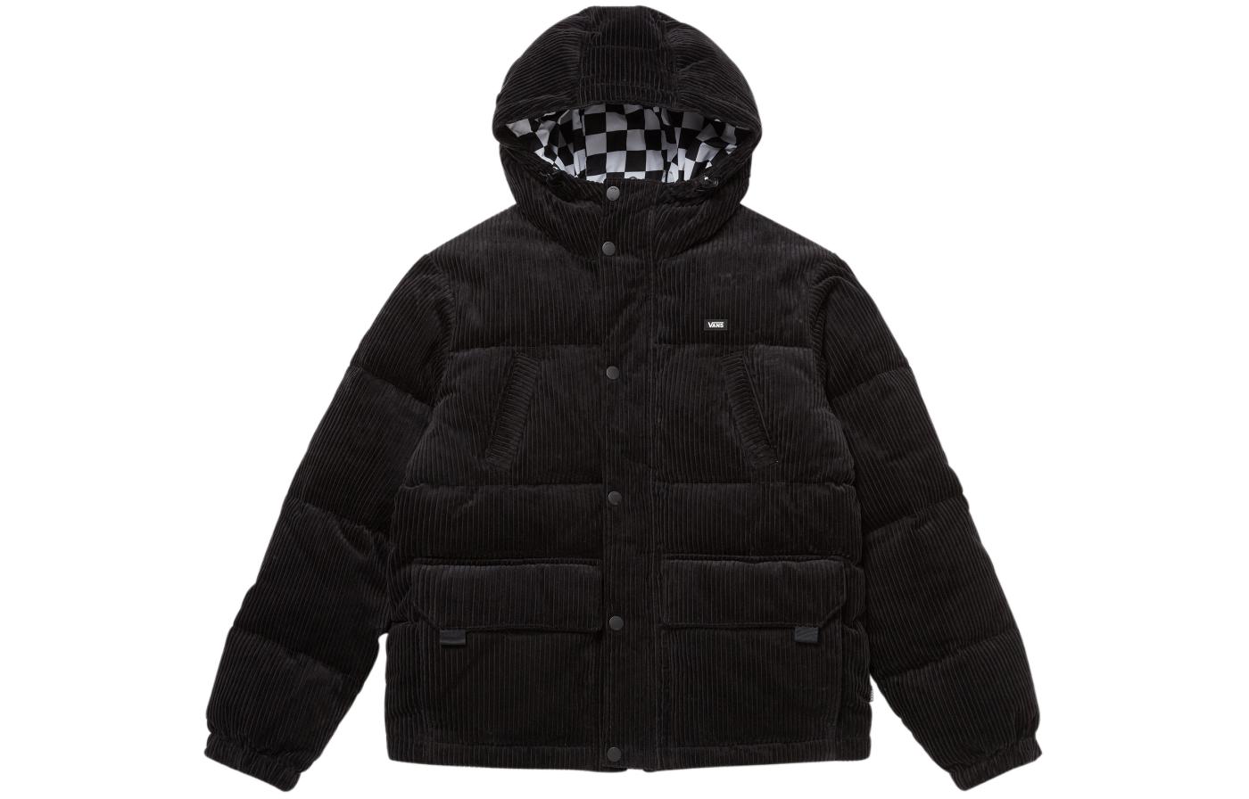 Vans Long-sleeve with hood, black jacket