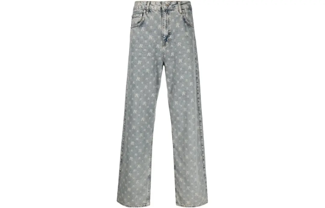 REPRESENT Jeans Men's Blue Moderate Straight Fit Pants