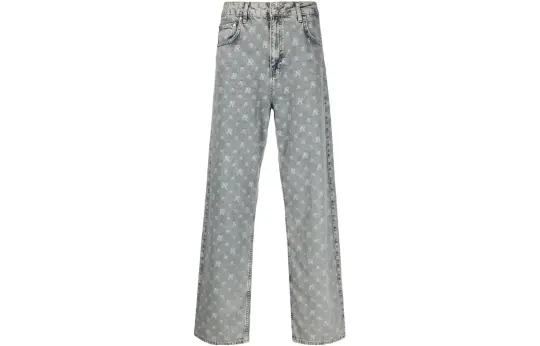 REPRESENT Jeans Men's Blue Moderate Straight Fit Pants