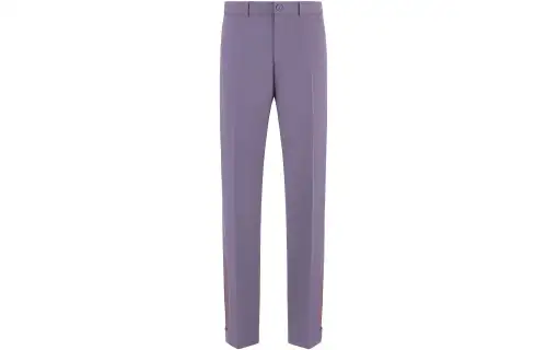 DIOR Quarterly New Products Casual Pants Men's Purple Moderate Straight Fit Pants