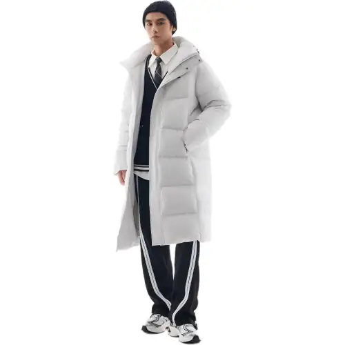 Anta Sports Life Collection Down Jacket Men's Sand Grain Gray