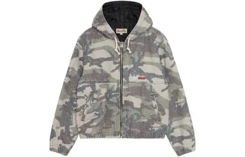Stussy Camo Canvas Needlepunch Work Jacket