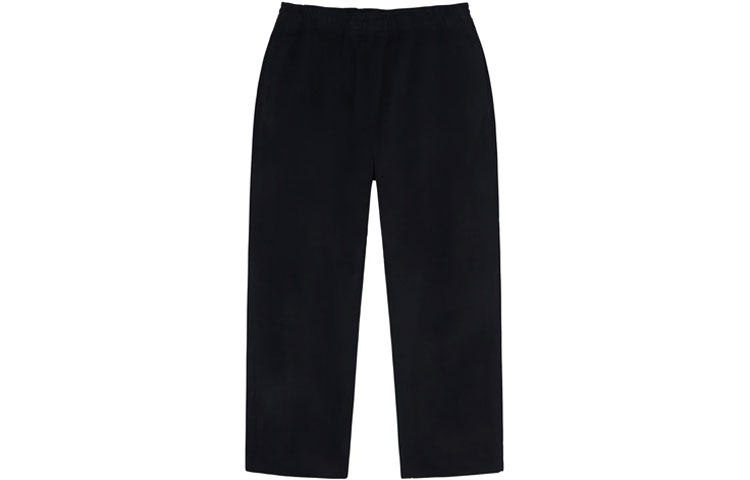 Stussy X OUR LEGACY Casual Pants Men's Black Moderate Straight Fit Pants