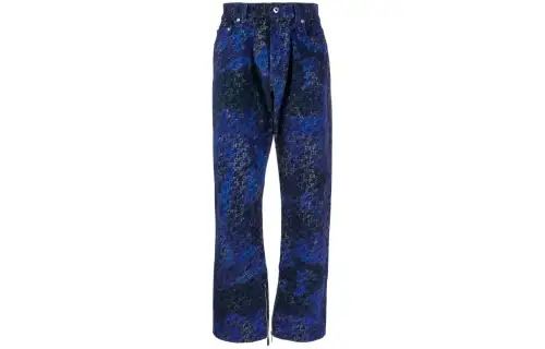 OFF WHITE Jeans, Regular Fit Men's Blue