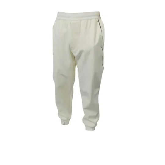 Y 3 Knitted Sweatpants Men's White Thickened Cuffed Pants