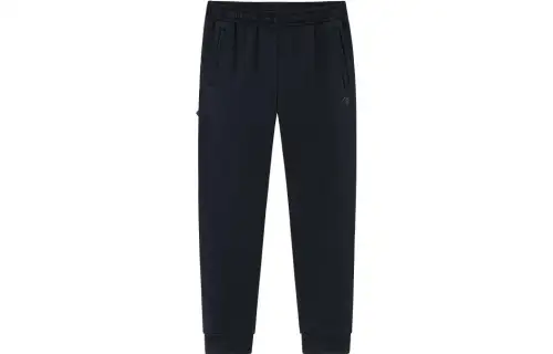ANTA Basketball Collection Knitted Sweatpants Men's Black Thickened Cuffed Pants