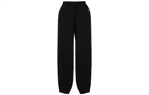 Balenciaga Knitted Sweatpants Men's Black Moderate Cuffed Pants