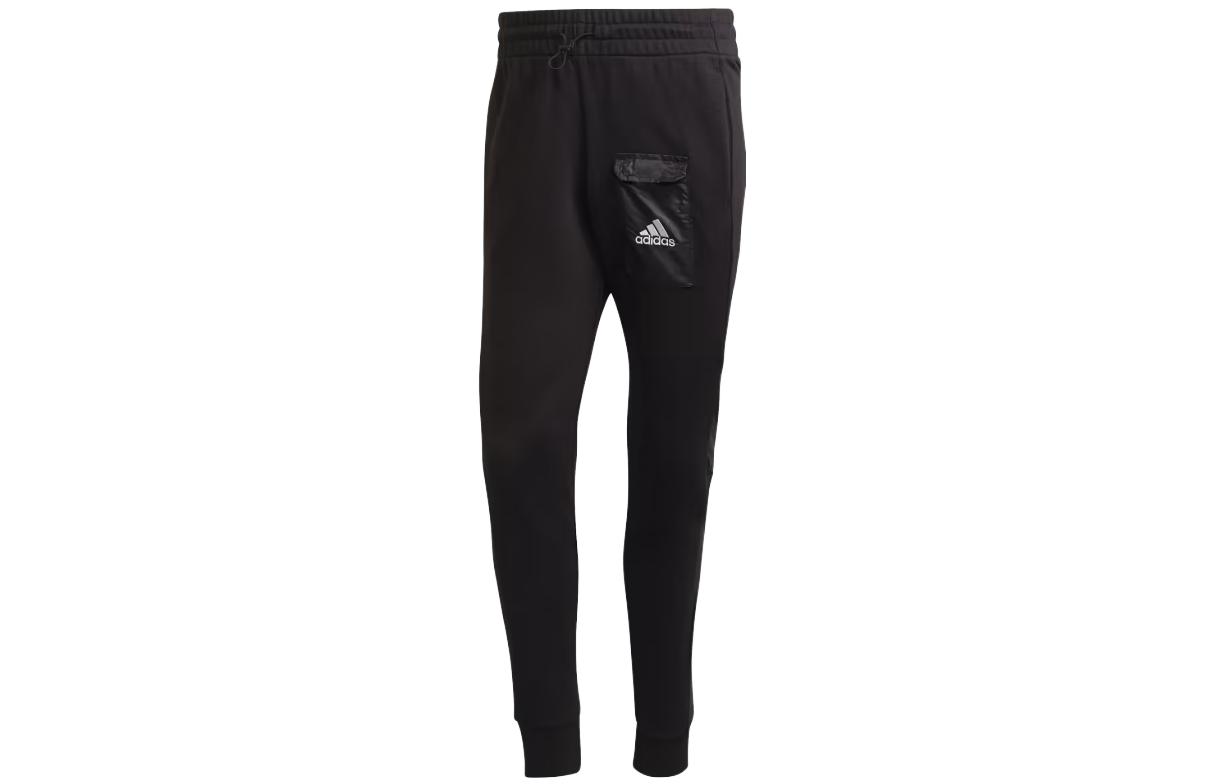 Adidas Essentials Brandlove French Terry Joggers Knitted Sweatpants Men's Black