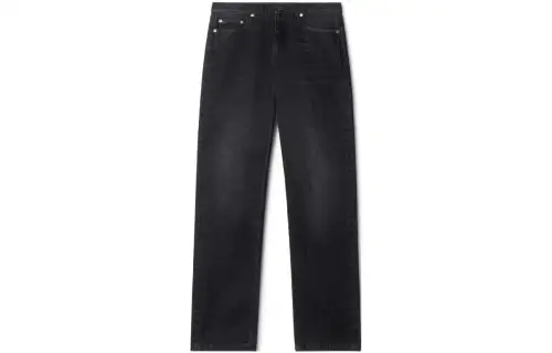 OFF-WHITE Arr Tab logo-patch tapered jeans