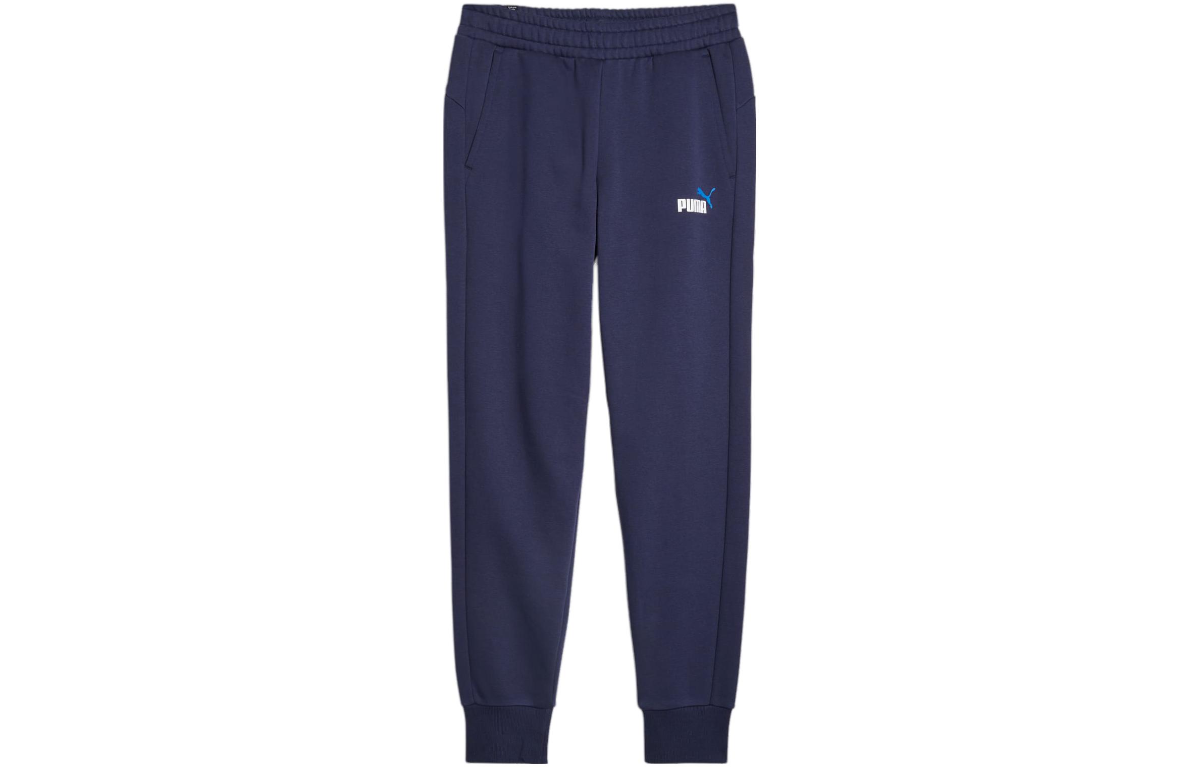 PUMA Pantalon Essentials+2 Col Logo Homme Knitted Sweatpants Men's Marine Blue