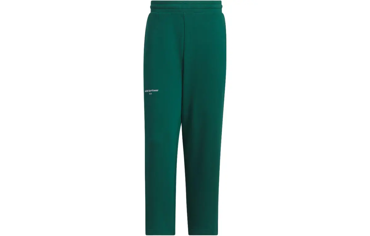 Adidas Small Logo Pants Knitted Sweatpants Men's Forest Green
