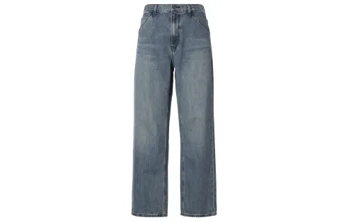 UNIQLO Jeans Unisex Lake Blue Moderate Straight Fit Pants