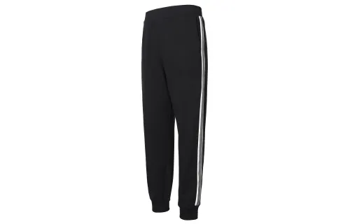 UNIQLO Knitted Sweatpants Unisex Black Moderate Straight Fit Pants