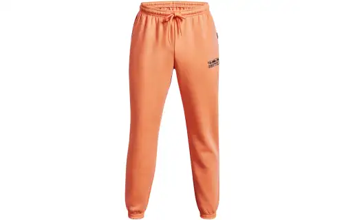 Under Armour Knitted Sweatpants Men's Orange Moderate Cuffed Pants