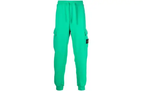 STONE ISLAND Casual Pants Men's Green Moderate Straight Fit Pants