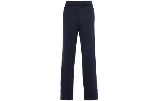 PRADA Casual Pants Men's Dark Blue Moderate Straight Fit Pants