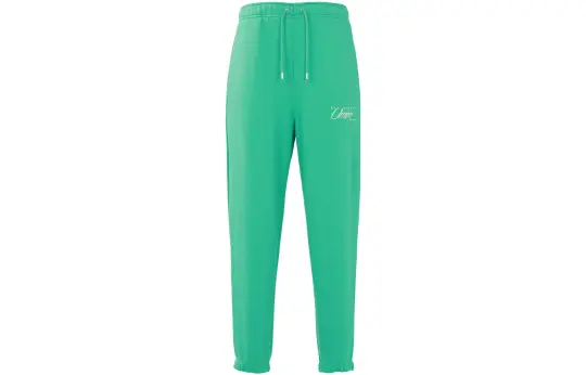 Jordan X Union Jordan X UNION Knitted Sweatpants Unisex Green Moderate Cuffed Pants
