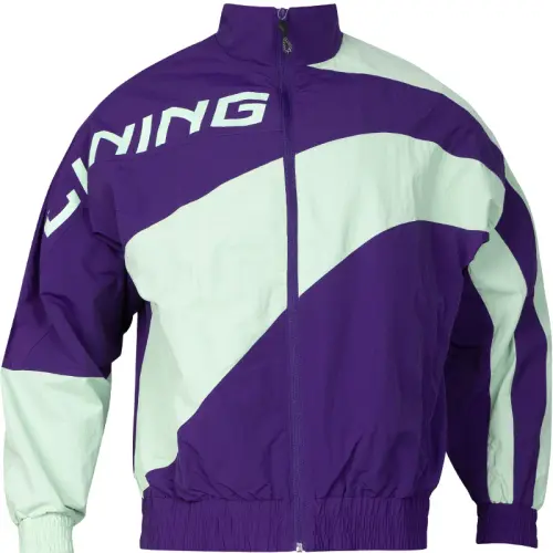 Li Ning Sports Fashion Collection Trench Coat Men's Dark Rattan Purple