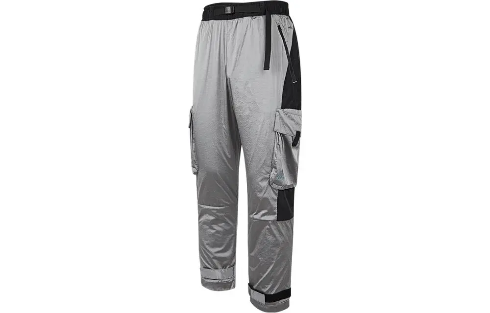 Adidas Casual Pants Men's Gray Moderate Cargo Pants