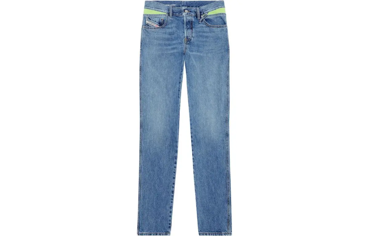 DIESEL Jeans Men's Blue Moderate Straight Fit Pants