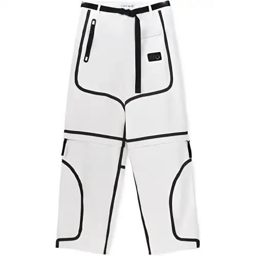 LOEWE Casual Pants Men's White Moderate Straight Fit Pants