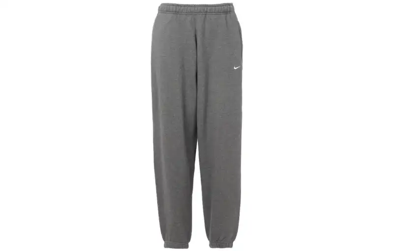 Nike Knitted Sweatpants Men's Gray Moderate Cuffed Pants