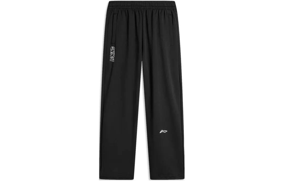 Li Ning Sports Fashion Collection Knitted Sweatpants Men's Black