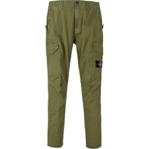 STONE ISLAND Cargo Pants Men's Green