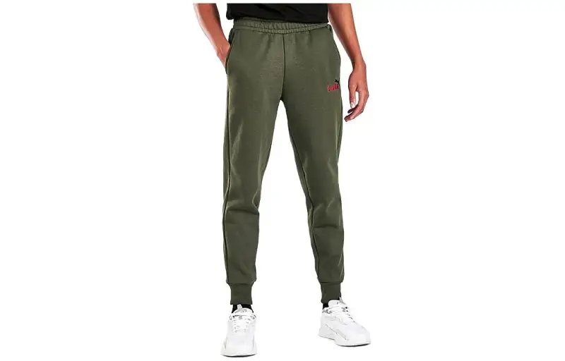 PUMA Knitted Sweatpants Men's Green Moderate Other