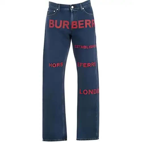 Burberry Casual Pants Men's Blue