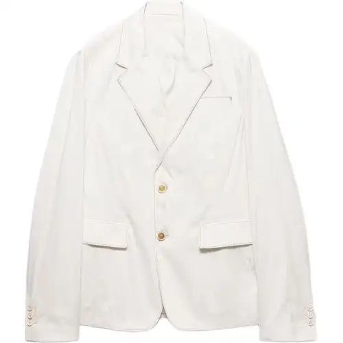 PRADA Jackets & Coats Men's Chalk White