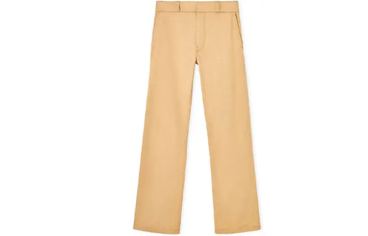 LOEWE Casual Pants Men's Khaki Moderate Straight Fit Pants