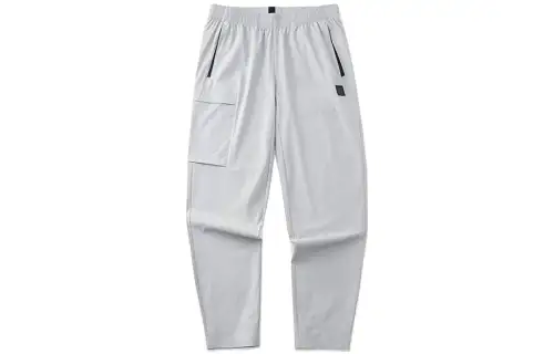 ANTA Casual Pants Men's Gray Moderate Straight Fit Pants