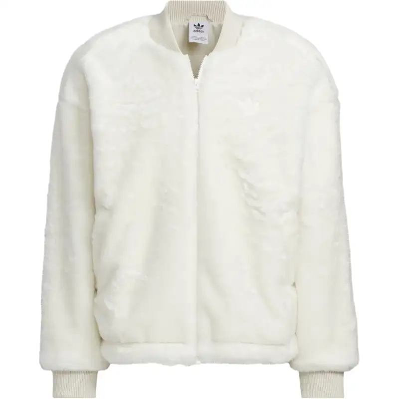Adidas Originals FUR JACKET Jackets & Coats Unisex Jade White