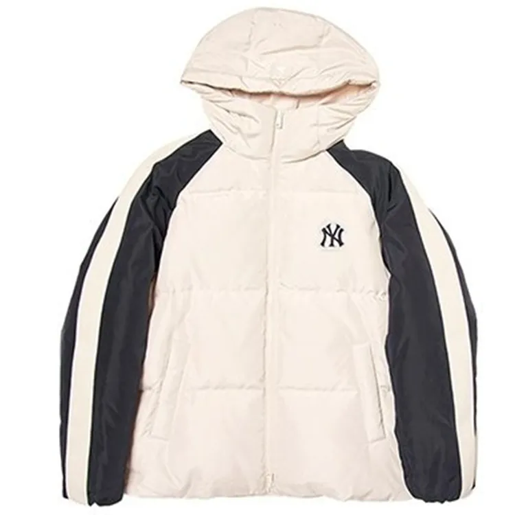 MLB Varsity New York Yankees Down Jacket Unisex Dark Cream