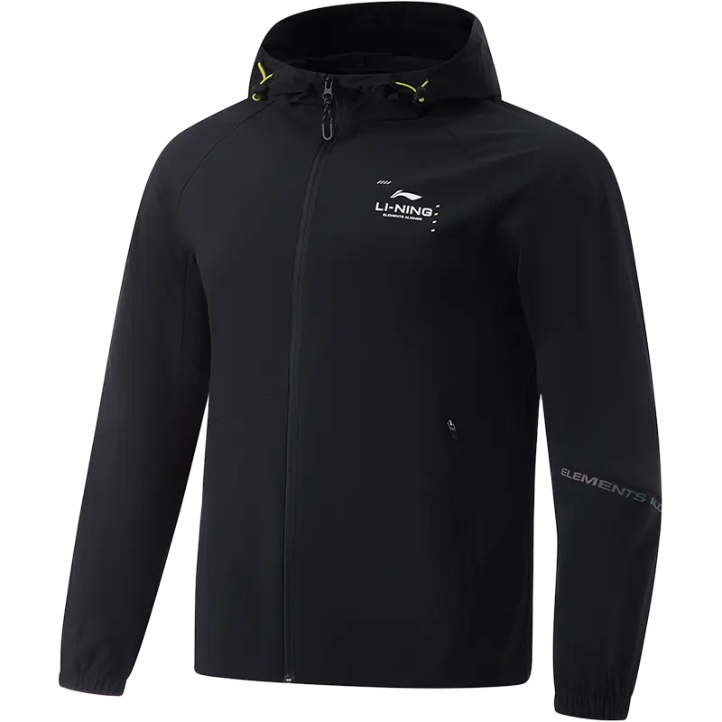 Li Ning Fitness Series Trench Coat Men's Black