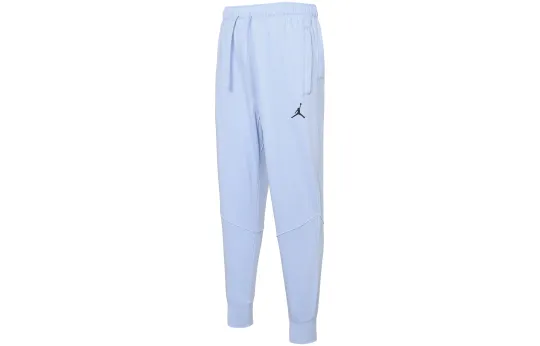 Jordan Dri FIT Knitted Sweatpants Men's Blue Moderate Straight Fit Pants