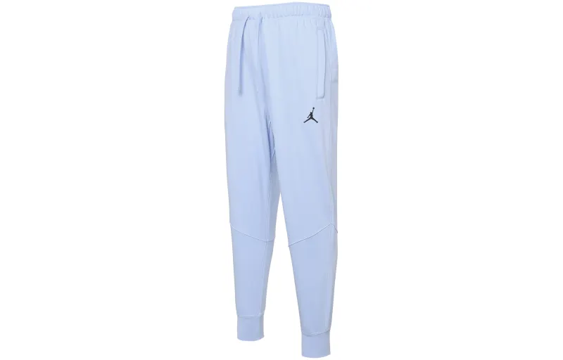 Jordan Dri FIT Knitted Sweatpants Men's Blue Moderate Straight Fit Pants