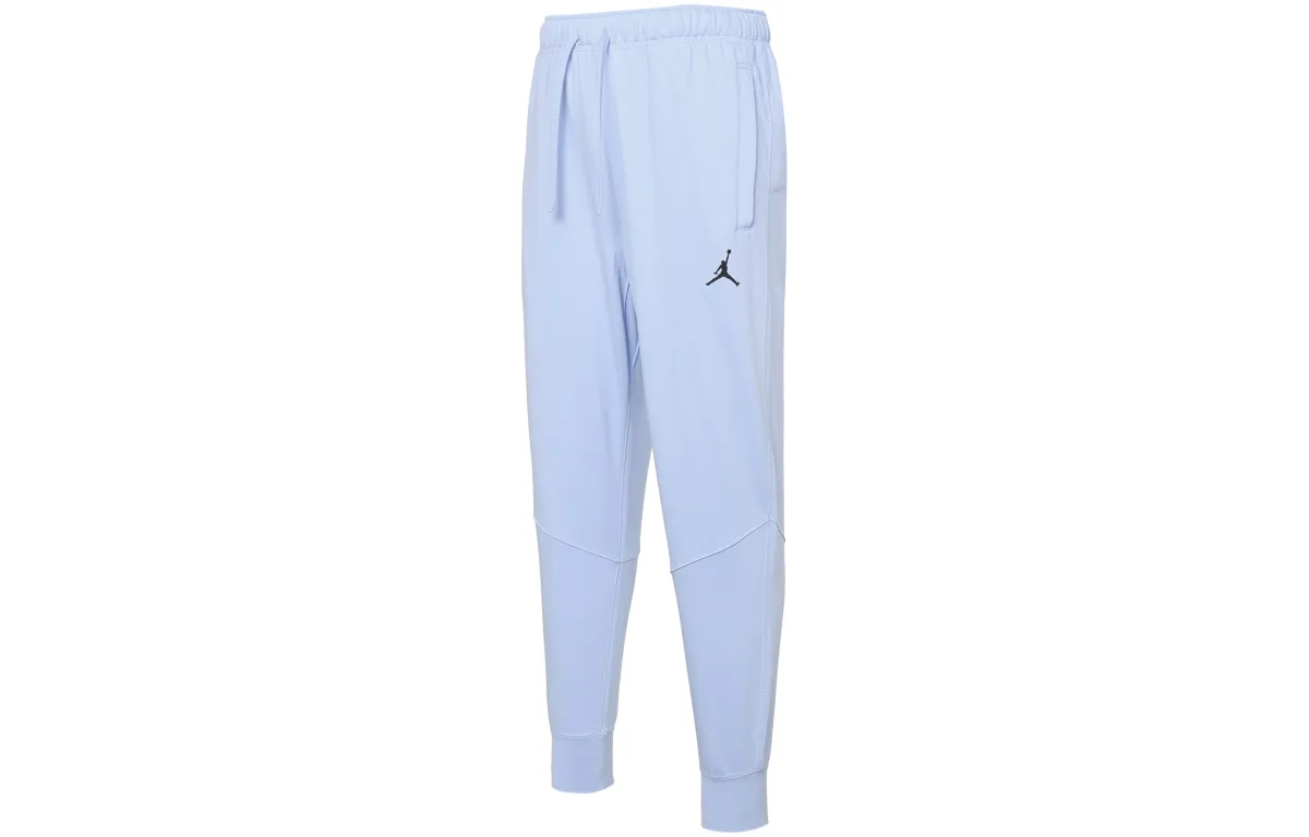 Jordan Dri-FIT Knitted Sweatpants Men's Blue Moderate Straight Fit Pants