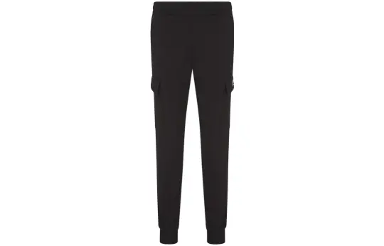 Ea7 EMPORIO ARMANI Logo Printed Elasticated Waistband Cargo Trousers