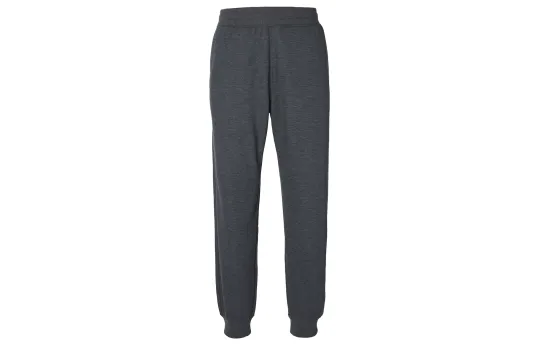 UNIQLO Thermal Solid Color Elastic Cuff Fleece Lined Knitted Sweatpants Unisex Dark Gray